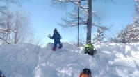 最後まで雪遊び