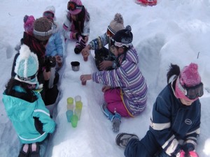 雪上お茶会